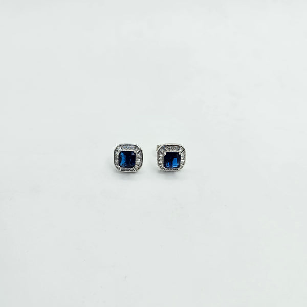 Midnight Aura Sapphire Studs