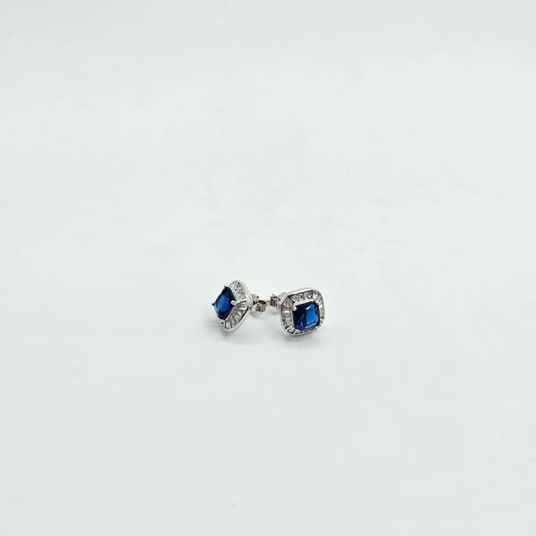 Midnight Aura Sapphire Studs