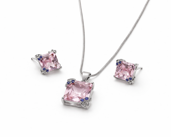 Rose Glow Silver Set