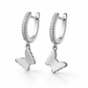 Flutter Charm Hoops