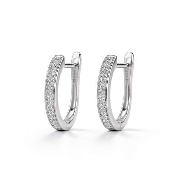 Luxe Pavé Hoops