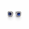 Midnight Aura Sapphire Studs