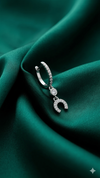 Lucky Charm Horseshoe Hoop Earrings