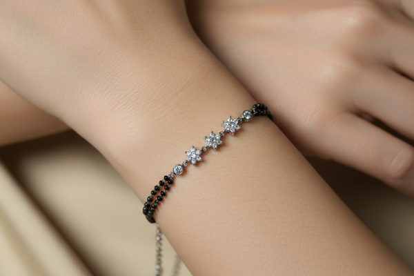 StarSync Silver Mangalsutra