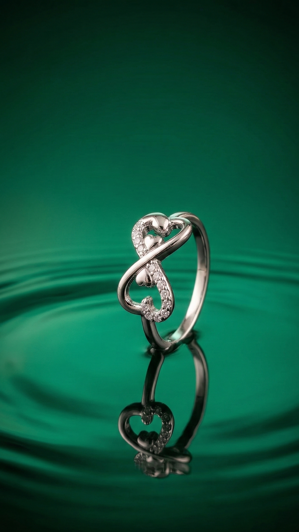 Infinity Twin Heart – 925 Sterling Silver