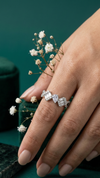 Prism Spark Adjustable Ring – 925 Sterling Silver