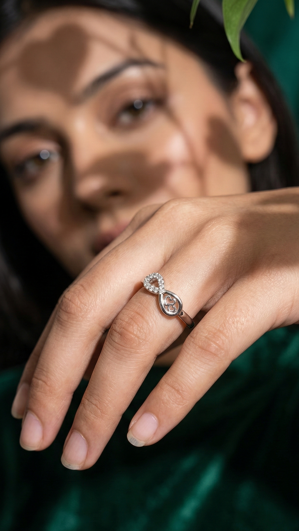 Eternal Double Heart Ring