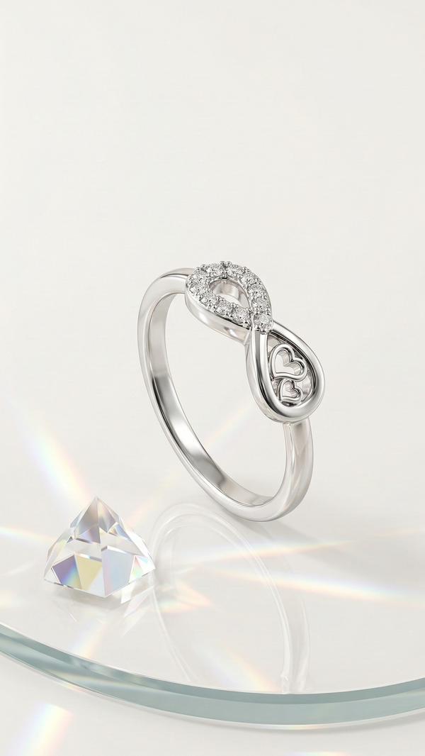 Eternal Double Heart Ring
