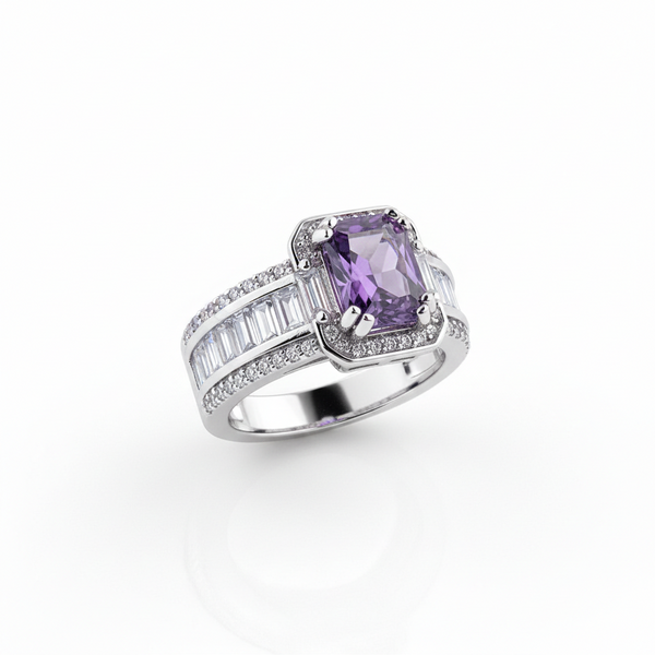 Violet Reign Statement Ring