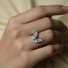 BlueFlare Butterfly Ring