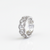 Radiant Halo Eternity Ring – 925 Sterling Silver