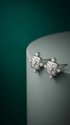 Celeste Cross Sparkle Studs
