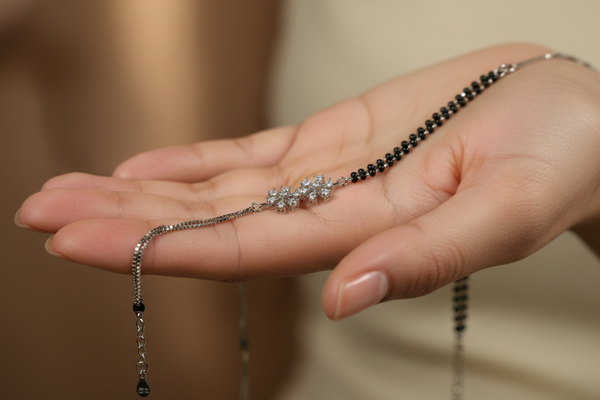 The Noir Bloom Hand Mangalsutra