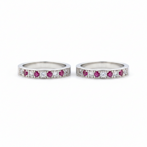 Bezel & Channel Set Ruby Ring