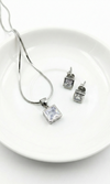 Luxe Square Spark Silver Set