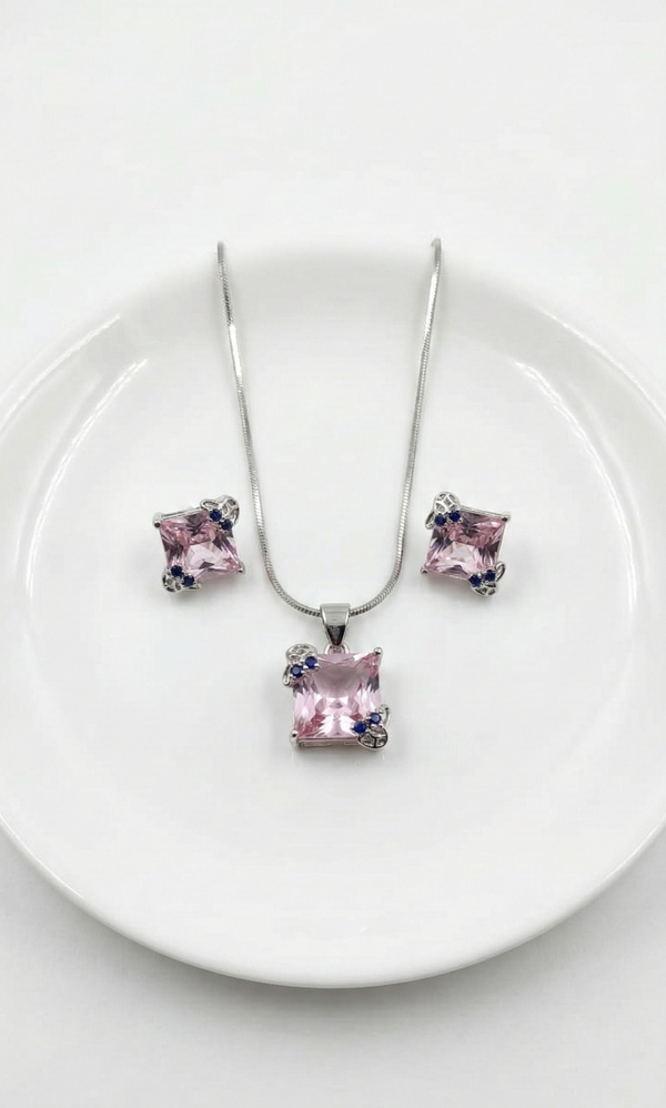 Rose Glow Silver Set