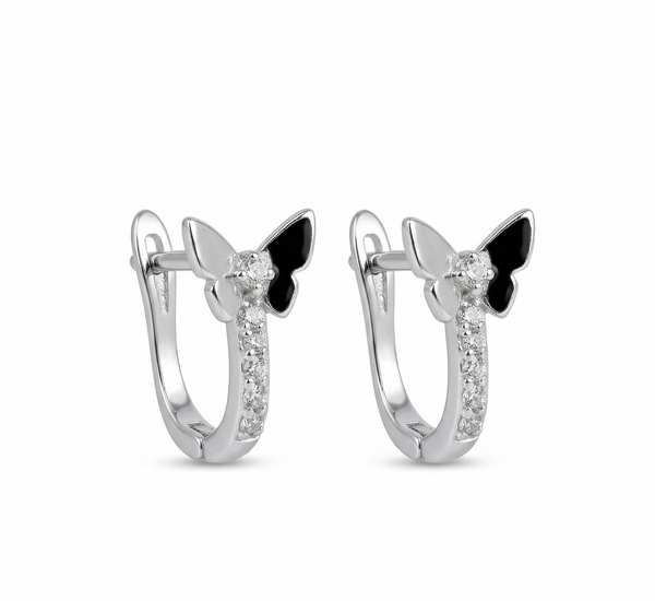 Butterfly Spark Hoops