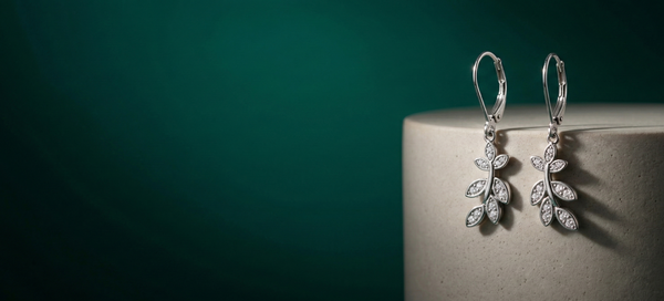 Celeste Leaf Drop Earrings