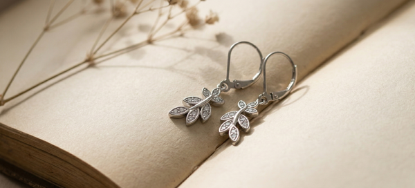 Celeste Leaf Drop Earrings