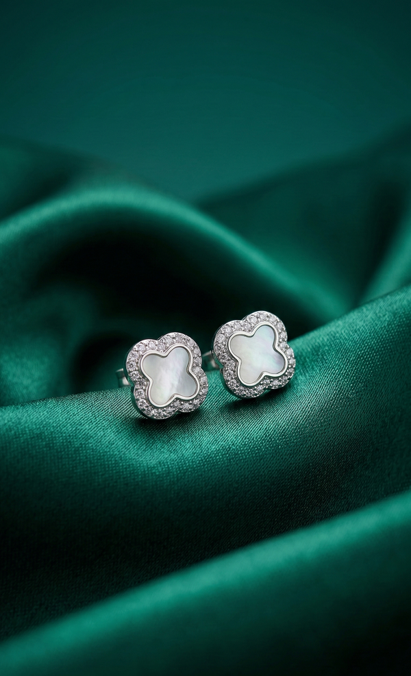 Celeste Clover Studs π