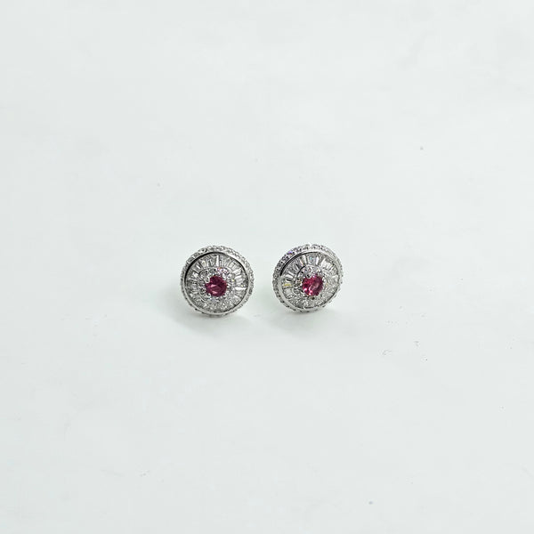 Rosé Halo Luxe Studs