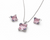 Rose Glow Silver Set