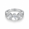 Prism Spark Adjustable Ring – 925 Sterling Silver