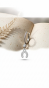 Lucky Charm Horseshoe Hoop Earrings