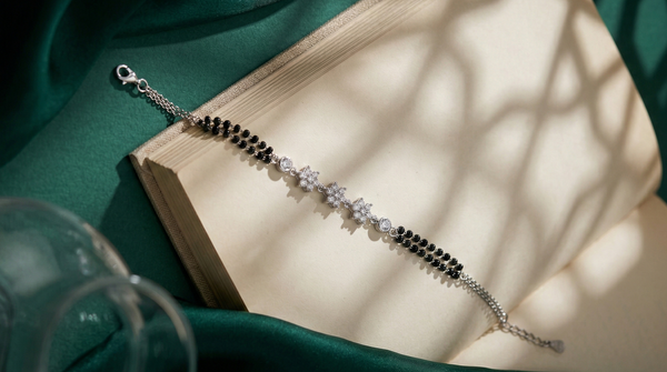 StarSync Silver Mangalsutra