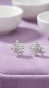 Celeste Cross Sparkle Studs