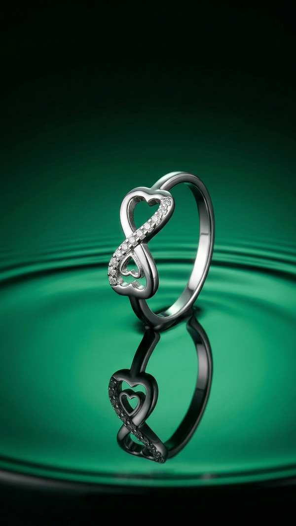 Infinity Heart Ring – 925 Sterling Silver