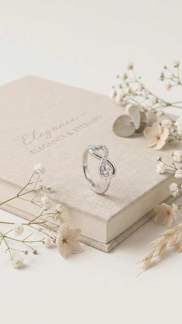 Infinity Heart Ring – 925 Sterling Silver