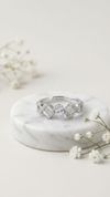 Prism Spark Adjustable Ring – 925 Sterling Silver