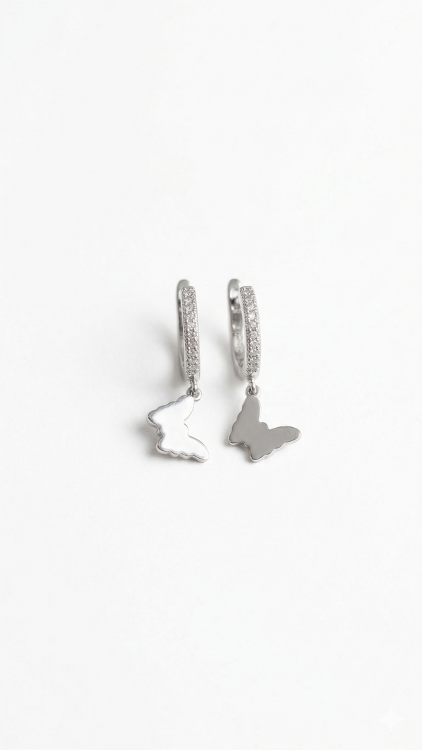 Flutter Charm Hoops