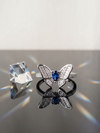 BlueFlare Butterfly Ring