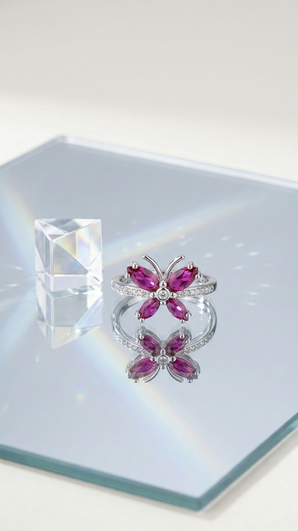 ScarletWing Butterfly Ring