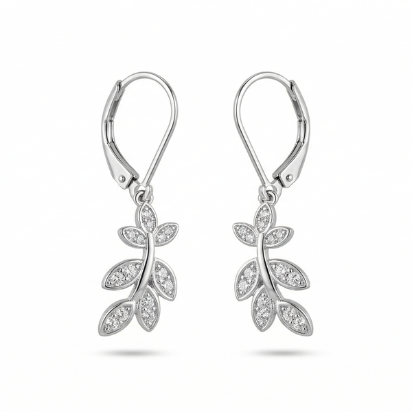 Celeste Leaf Drop Earrings