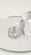 Prism Spark Adjustable Ring – 925 Sterling Silver
