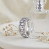 Radiant Halo Eternity Ring – 925 Sterling Silver