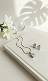 Luxe Square Spark Silver Set