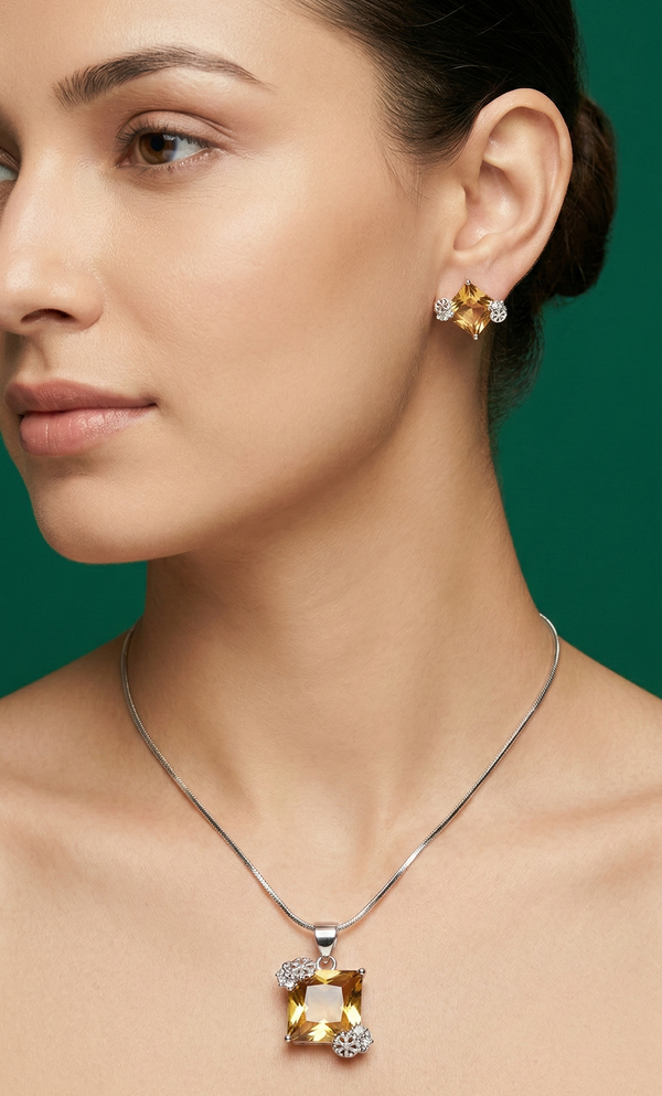 Sunbeam Crystal Silver Set
