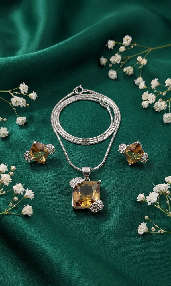 Sunbeam Crystal Silver Set