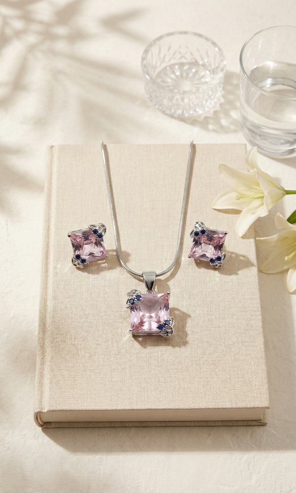 Rose Glow Silver Set