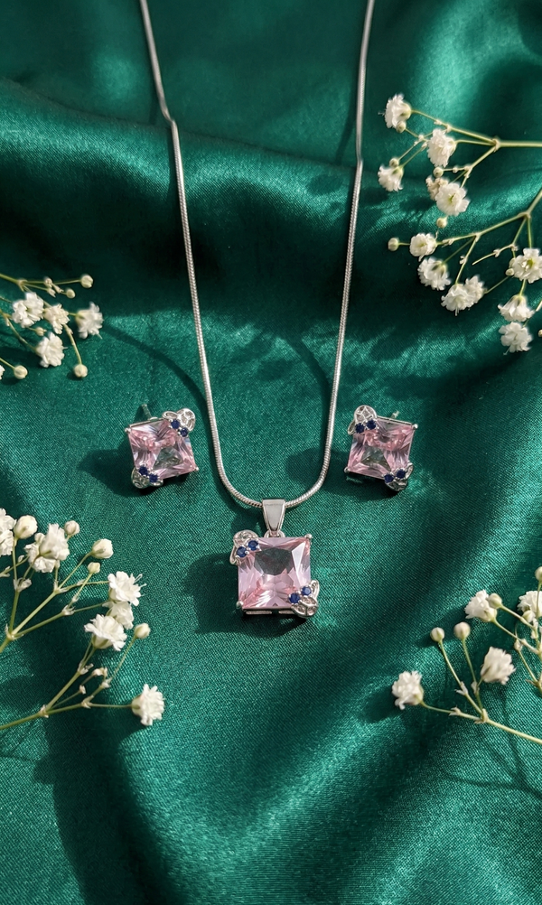 Rose Glow Silver Set