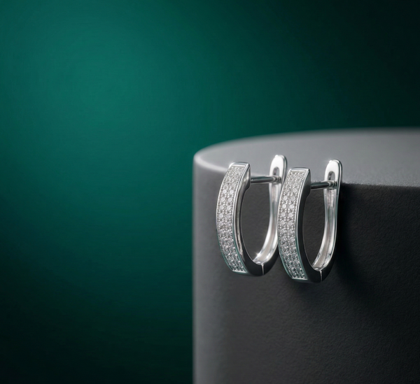 Luxe Pavé Hoops