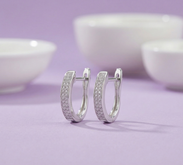 Luxe Pavé Hoops