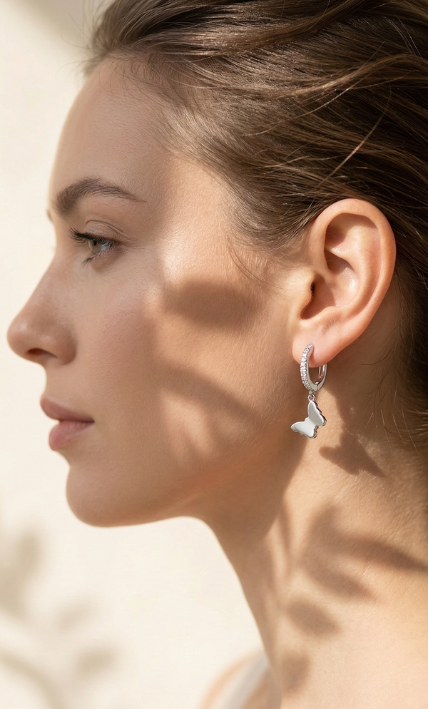Flutter Charm Hoops