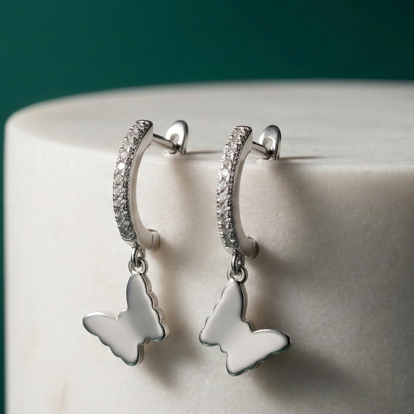 Flutter Charm Hoops