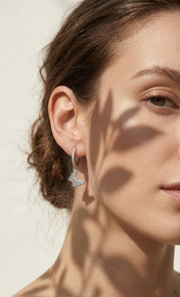 Flutter Charm Hoops
