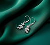 Celeste Leaf Drop Earrings